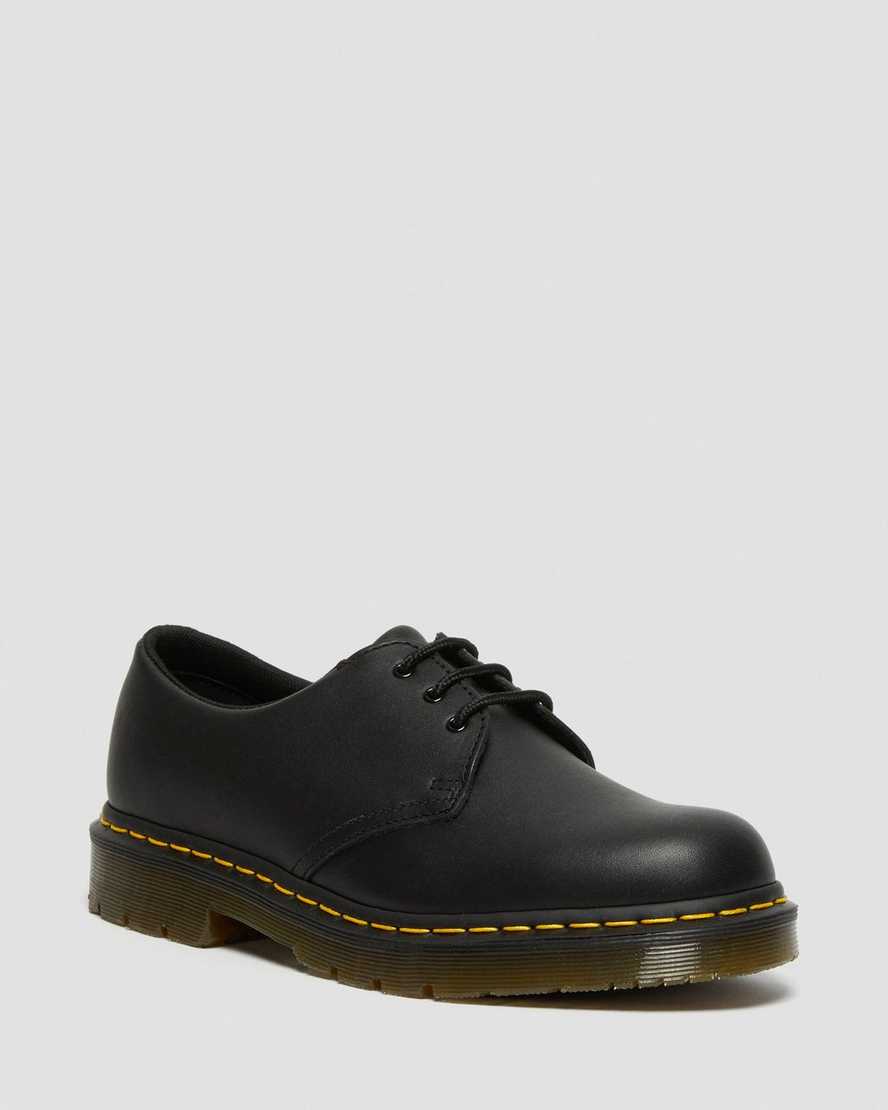 Dr. Martens 1461 Slip Resistant Deri Erkek Oxford Ayakkabı - Ayakkabı Siyah |ZXDQN9325|